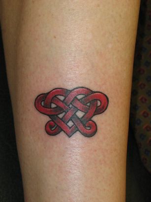 Celtic Heart Ankle Pic Tattoo